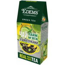 Чай зеленый Edems с кусочками Лайм Мята 100 г (4820149487311)