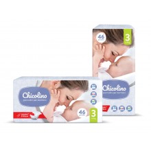 Подгузники детские Chicolino Middle-pack (3) от 4-9 кг 46 шт (4823098410546)