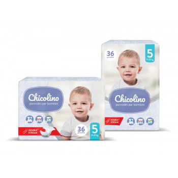 Підгузники дитячі Chicolino Middle-pack (5) від 11-25 кг 36 шт (4823098410553)