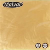 Серветка Malvar жовта 30х30 см 2-ох шарова 40 шт (4820227530427)