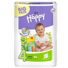Подгузники детские Bella Baby Happy Green Tea 3D Maxi (4) 8-18 кг 66 шт (5900516602888)