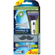 Станок для гоління Wilkinson Sword (Schick) HYDRO 5 Power Select + 3 змінні касети та батарейка БЕЗКОШТОВНО