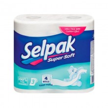 Туалетний папір Selpak Soft 3 шари 4 рулони (8690530204492)