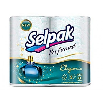Туалетная бумага Selpak Perfumed 3 слоя elegance 8 рулона (8690530044494) 