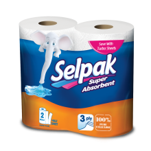 Бумажные полотенца Selpak 3 слоя 2 шт (8690530015029)