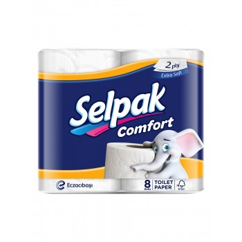 Туалетная бумага Selpak Comfort  3 слоя  8 рулона (8690530084018) 