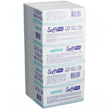 Бумажные полотенца SoffiPro Optimal V-сложения 150 шт (4820003835531)