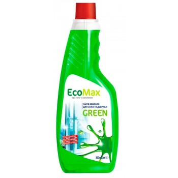Средство для мытья стекла EcoMax Green запаска 500 мл (4820217131016)