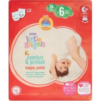 Підгузки-трусики Asda Little Angels Comfort & Protect 6 (15+ кг) 34 шт (5063089005569)