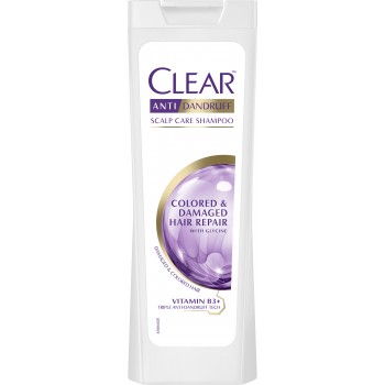 Шампунь Clear проти лупи для жінок Для пошкодженого та фарбованого волосся 400 мл (8717644165829)
