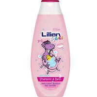 Дитячий шампунь та піна для ванни Lilien 2 in 1 Girls 400 мл (8596048002325)