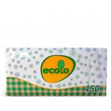 Салфетка Ecolo  белая 450 листов (4820023746671)