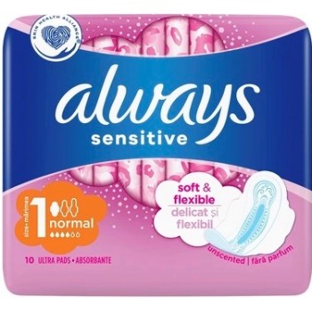 Гігієнічні прокладки Always Ultra Normal Sensitive (Розмір 1) 10 шт (8001841551630)