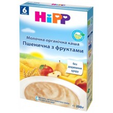 Органическая молочная каша HiPP Пшеничная с фруктами 250 г (9062300125952) 