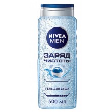 Гель для душа Nivea Men Заряд чистоты с очищающими микрочастицами 500 мл (4005900054319)