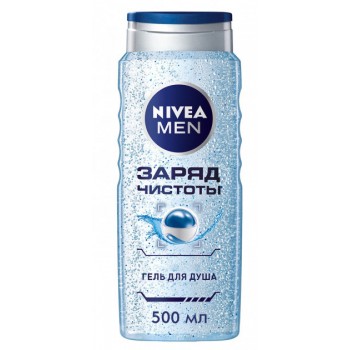 Гель для душа Nivea Men Заряд чистоты с очищающими микрочастицами 500 мл (4005900054319)
