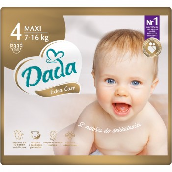 Підгузки дитячі DADA Extra Care GOLD (4) maxi 7-16 кг 33 шт (5903933668543)