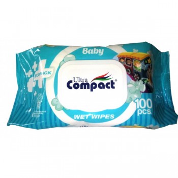 Салфетки влажные Ultra COMPACT Ecopack  детские 100штук, с клапаном (8697420534721)