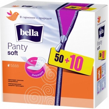 Ежедневные прокладки Bella Panty Soft 50+10 шт (5900516312008)