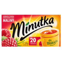 Чай черный Minutka Maliny 20 пакетиков 28 г (5900396012210)