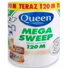 Полотенца бумажные Queen Mega Sweep двухслойные 120 м (5901478007988)