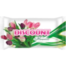 Вологі серветки Discount з ароматом квітів 15 шт.