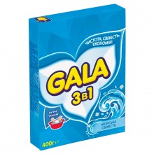 Пральний порошок Gala для ручного прання 3 в 1 Морська свіжість 400 г (5410076265954)