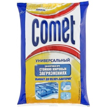 Чистящий порошок Comet  лимон с хлором пакет 400г