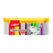 Губка для посуду Chisto Асорті 6 шт (4823098407454)