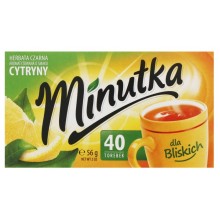 Чай чорний Minutka Cytryny 40 пакетиків 56 г (5900396010681)