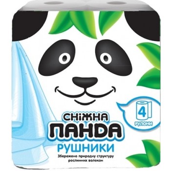 Бумажные полотенца Снежная панда 4 шт (4823019009071)