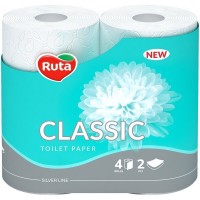 Папір туалетний Ruta Classic 2 шари 4 рулона (4820023740044)