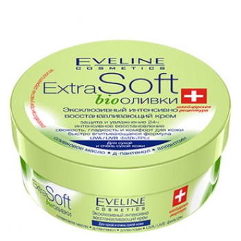 Eveline Cosmetics Extra Soft крем відновлюючий біо оливки 200 мл (5907609338105)