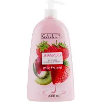 Шампунь для волосся Gallus Mix Frucht з дозатором 1000 мл (4251415300506)