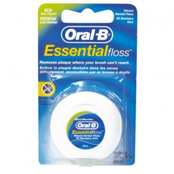 Зубна нитка Oral-B Essential floss 50 м (3014260280772)