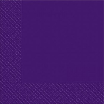 Салфетка Марго Темно-Фиолетовая 3 слоя 33х33 см 20 шт (4820076640087)