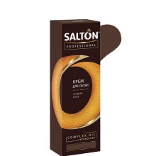 Крем для взуття гладка шкіра Salton Professional 75 мл темно-коричневий  (4607131423072)