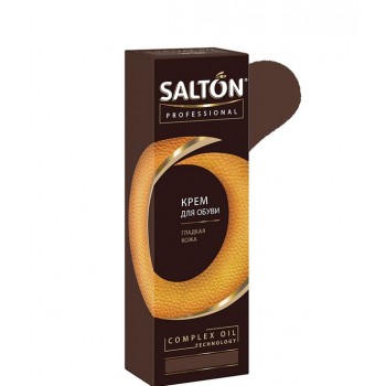 Крем для обуви гладкая кожа Salton Professional 75 мл темно-коричневый   (4607131423072)