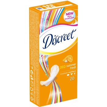 Щоденні гігієнічні прокладки Discreet Deo Summer Fresh 20 шт (4015400341505)