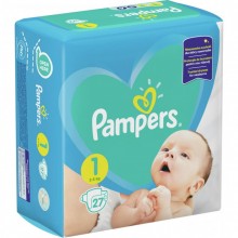 Подгузники Pampers New Baby-Dry Размер 1 (Для новорожденных) 2-5 кг 27 подгузников (8001090910080)