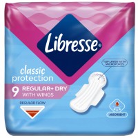 Гігієнічні прокладки Libresse Classic Protection Regular Dry 9 шт (7322541233222)