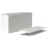 Бумажные полотенца V-сборки однослойные белые 150 шт (4820227530496)