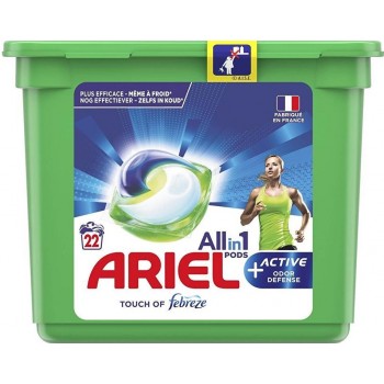 Гелеві капсули для прання Ariel All in 1 Pods Touch of Febreze 22 шт (ціна за 1 шт) (8006540058794)