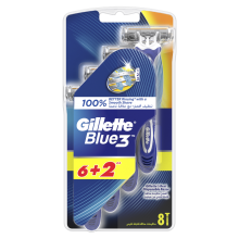 Станки бритвенные Gillette Blue 3 6+2 шт