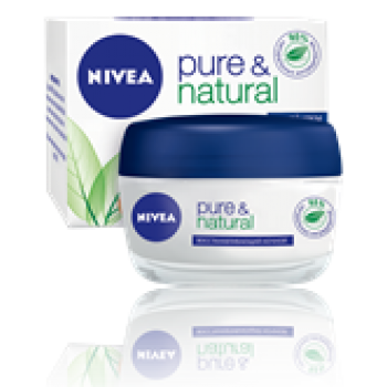 Крем для лица Nivea Pure&Natural 50 мл ночной восстанавливающий