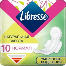 Гігієнічні прокладки Libresse Natural Care Ultra Clip Normal 3-мм 10 шт (7322540523300)