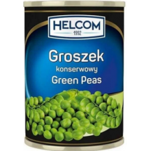 Горошек консервированный зеленый Helcom 400 г (5908258301779)