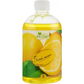 Жидкое мыло Ekolan Белый Лимон запаска 500 г (4820217130545)