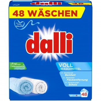 Стиральный порошок Dalli Vollwaschmittel 3.12 кг 48 циклов стирки (4012400528066)
