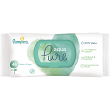Влажные салфетки для детей Pampers New Baby  Aqua Pure   52 шт (8001090603326)